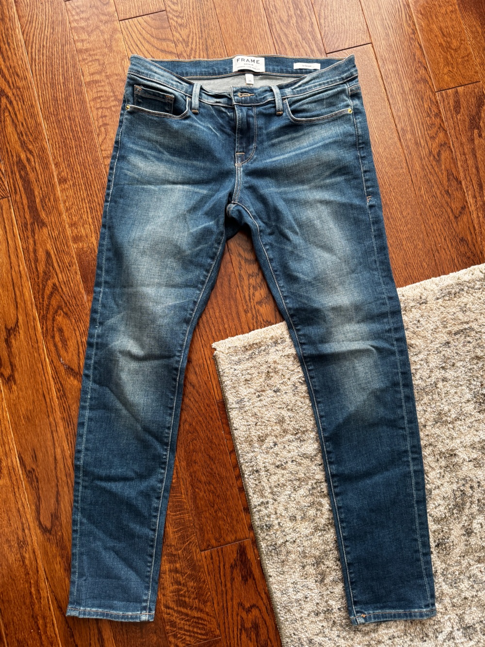 FRAME Denim Women's Skinny Jeans - Medium Blue Faded Wash